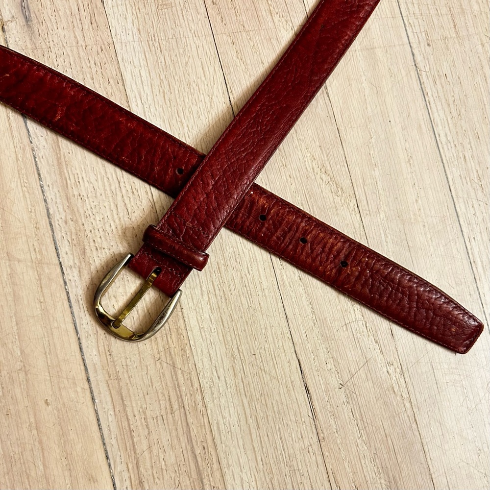 Top grain leather belt 36